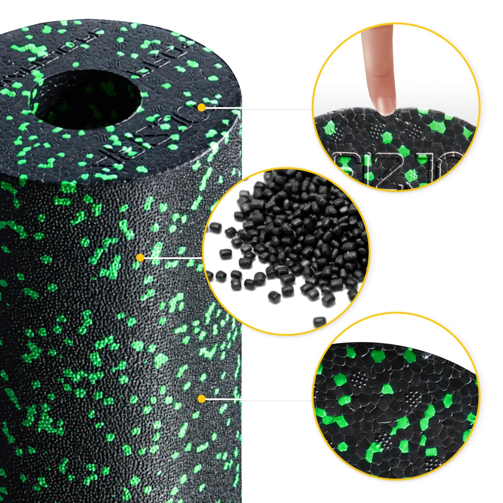 Foam roller rullo massaggio EPP 33 cm rigido alta densità riabilitazione 4FIZJO 4/7