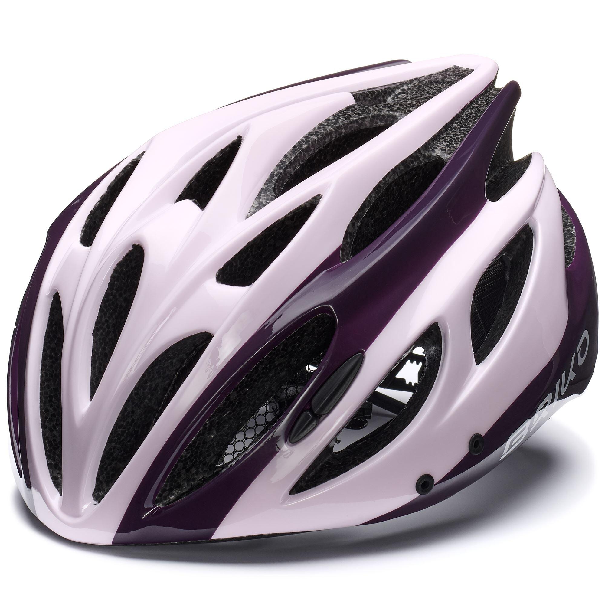 BRIKO briko casco pink da uomo e donna in materiale sintetico da ciclismo e bici