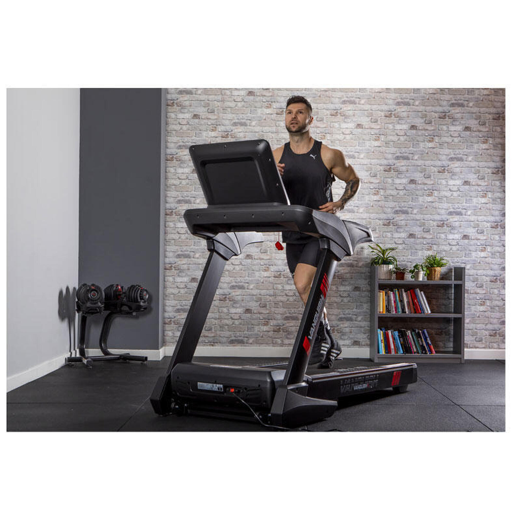 Tapis de course - Vanquish II - Kinomap,Zwift - 22km/h - 150x55cm - LED