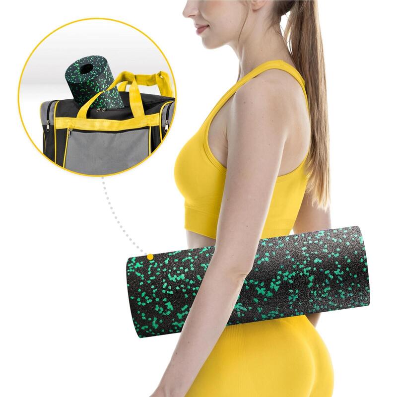 Roller do masażu piankowy uniwersalny 4FIZJO zielony EPP 45 cm