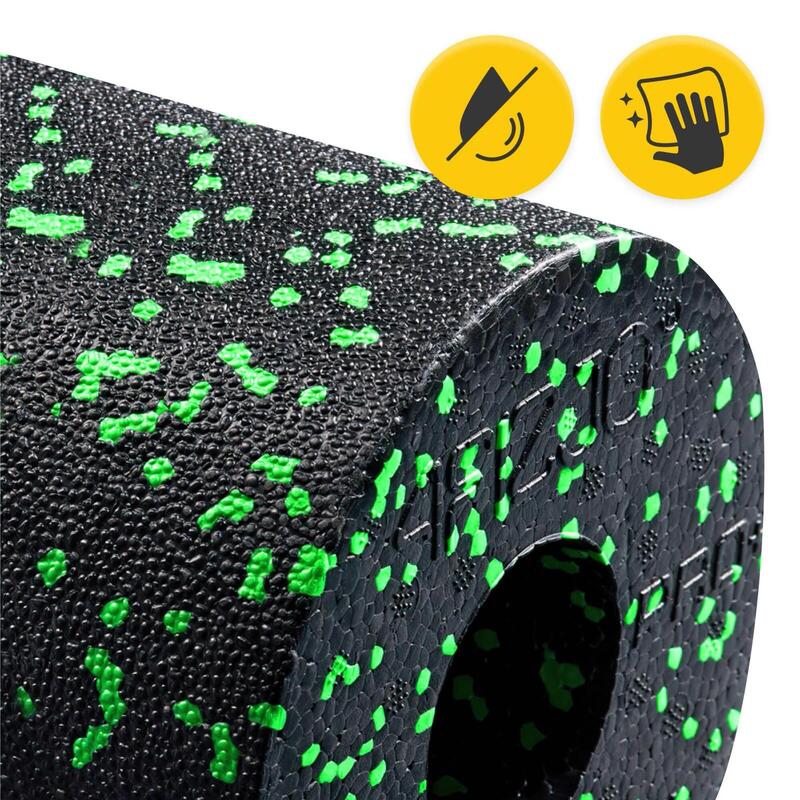 Roller do masażu piankowy uniwersalny 4FIZJO zielony EPP 45 cm