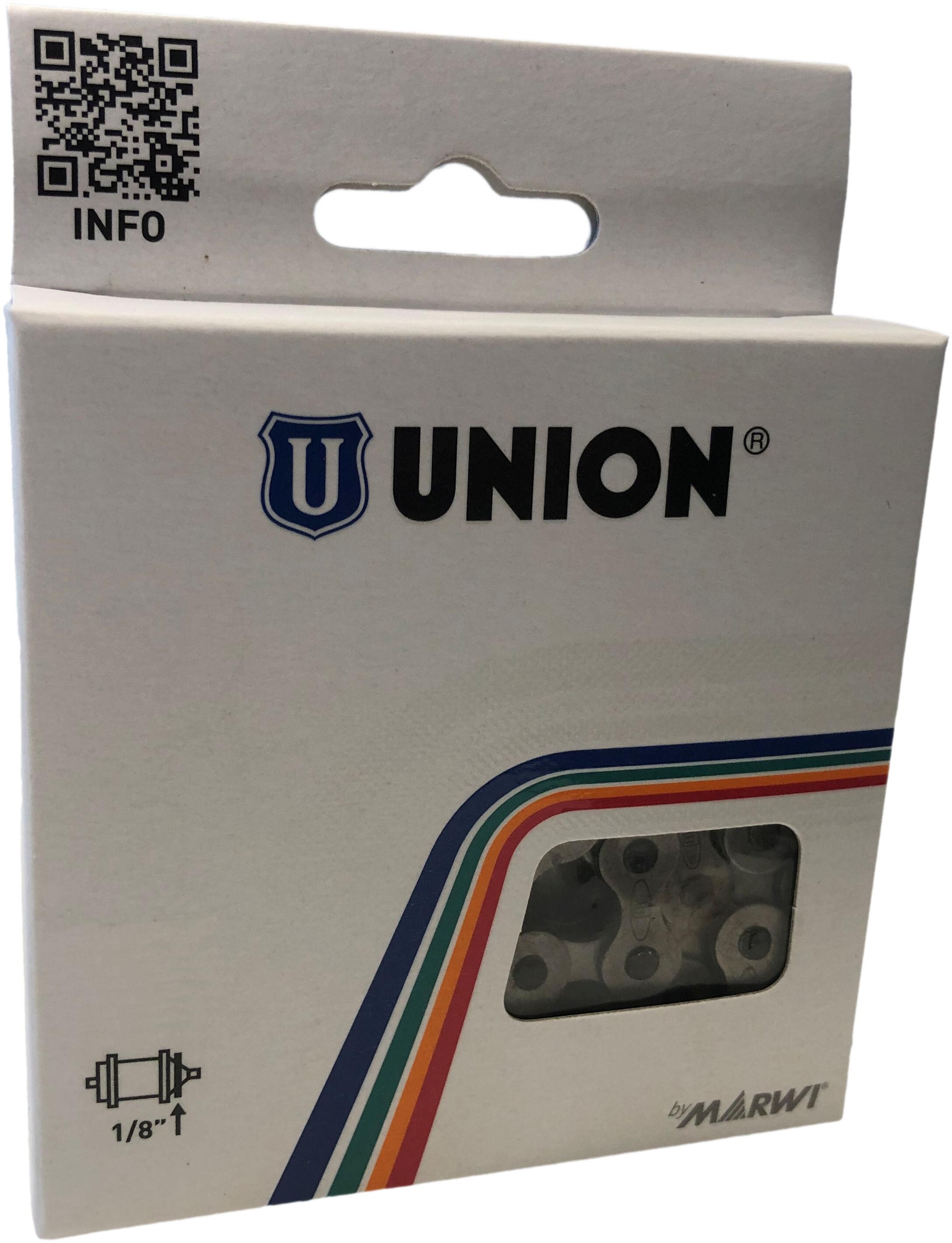 Union Anti Roes Chaîne de vélos 1 2x1 8 - 112 Schakels - Grey Titanium 3/3