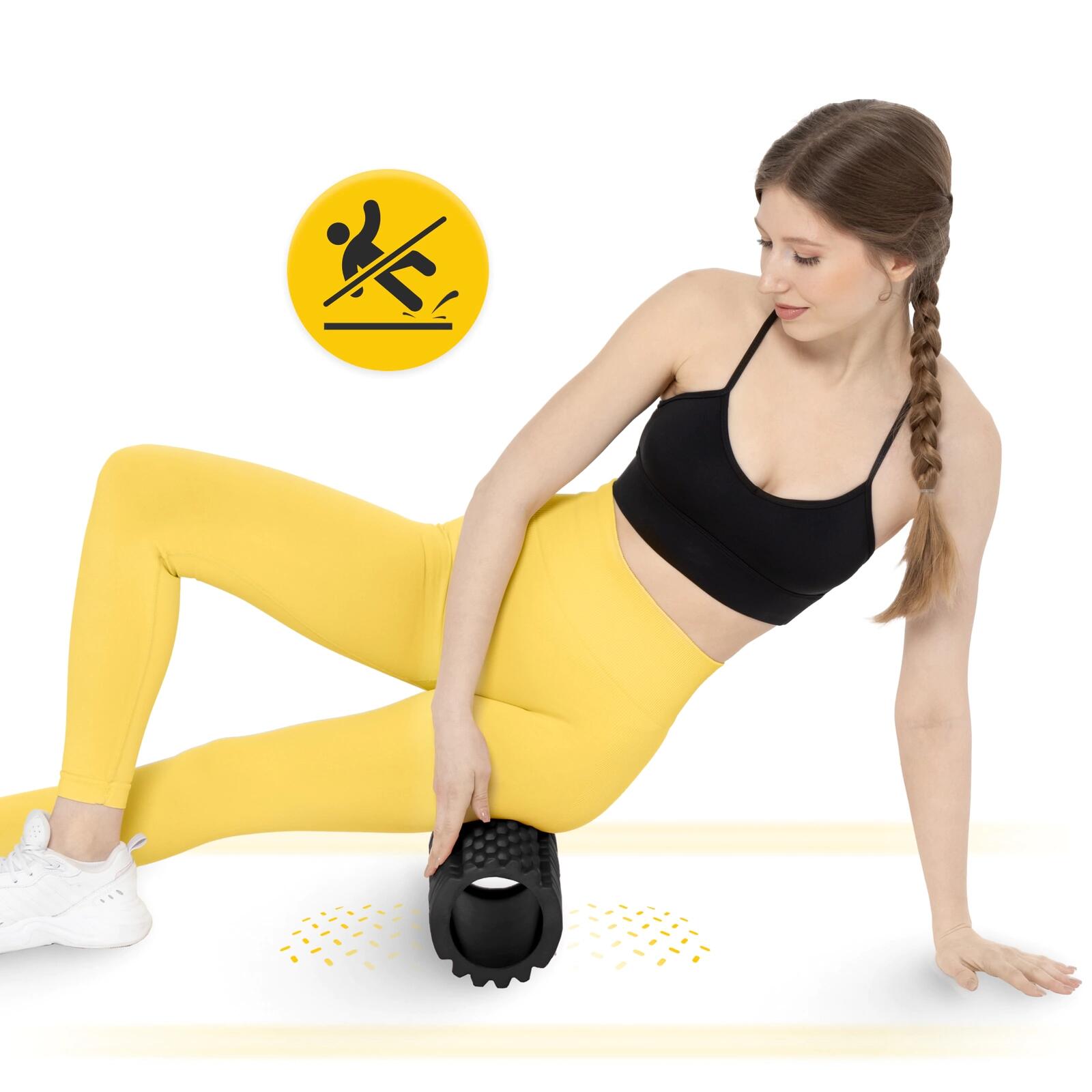 Foam roller EVA rilievi 33 cm trigger point schiena e gambe 4FIZJO 7/7