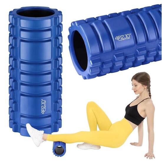 Foam roller EVA rilievi 33 cm trigger point schiena e gambe 4FIZJO