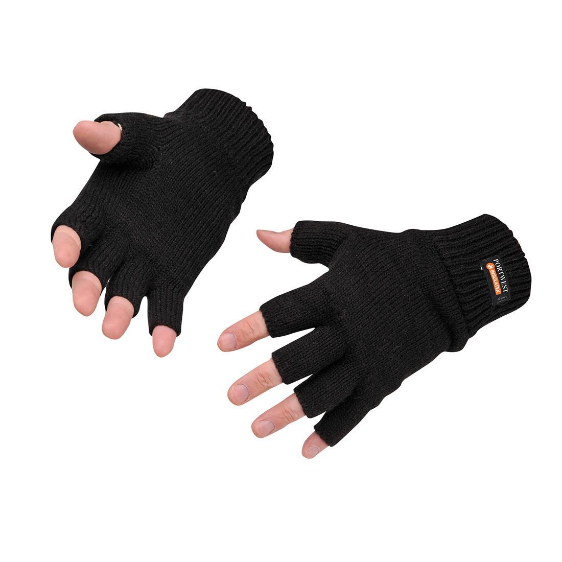 PORTWEST Insulatex Guanti Senza Dita Portwest Nero