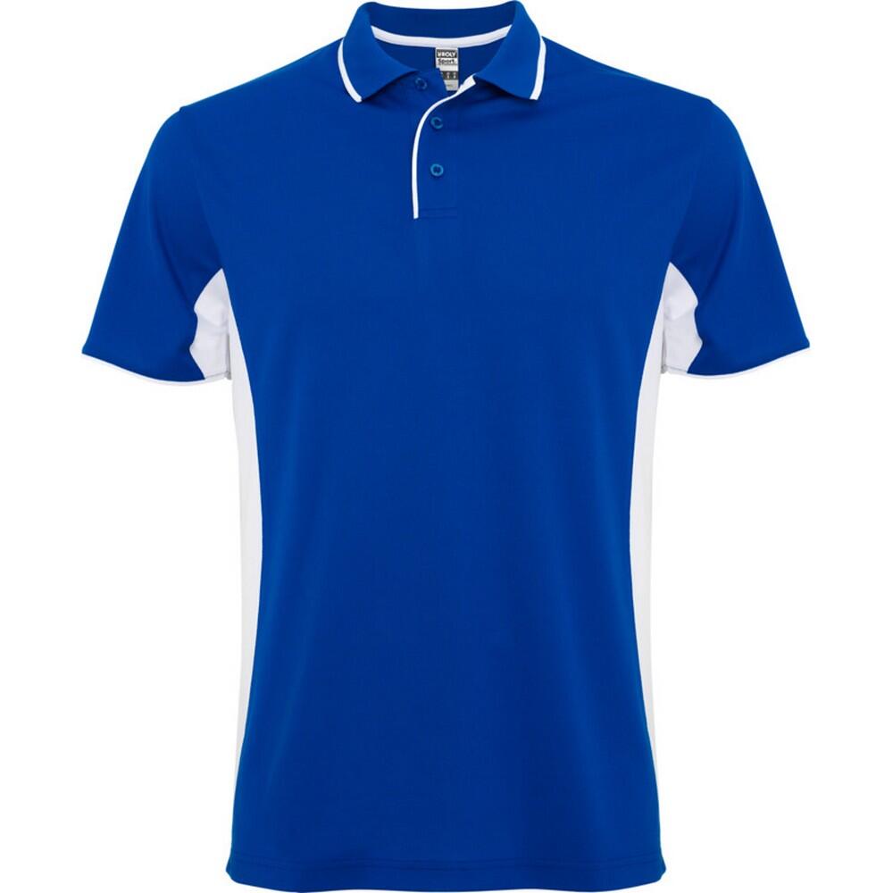 ROLY Camisa pólo desportiva de manga curta unissexo para adultos Montmelo Azul Real /
