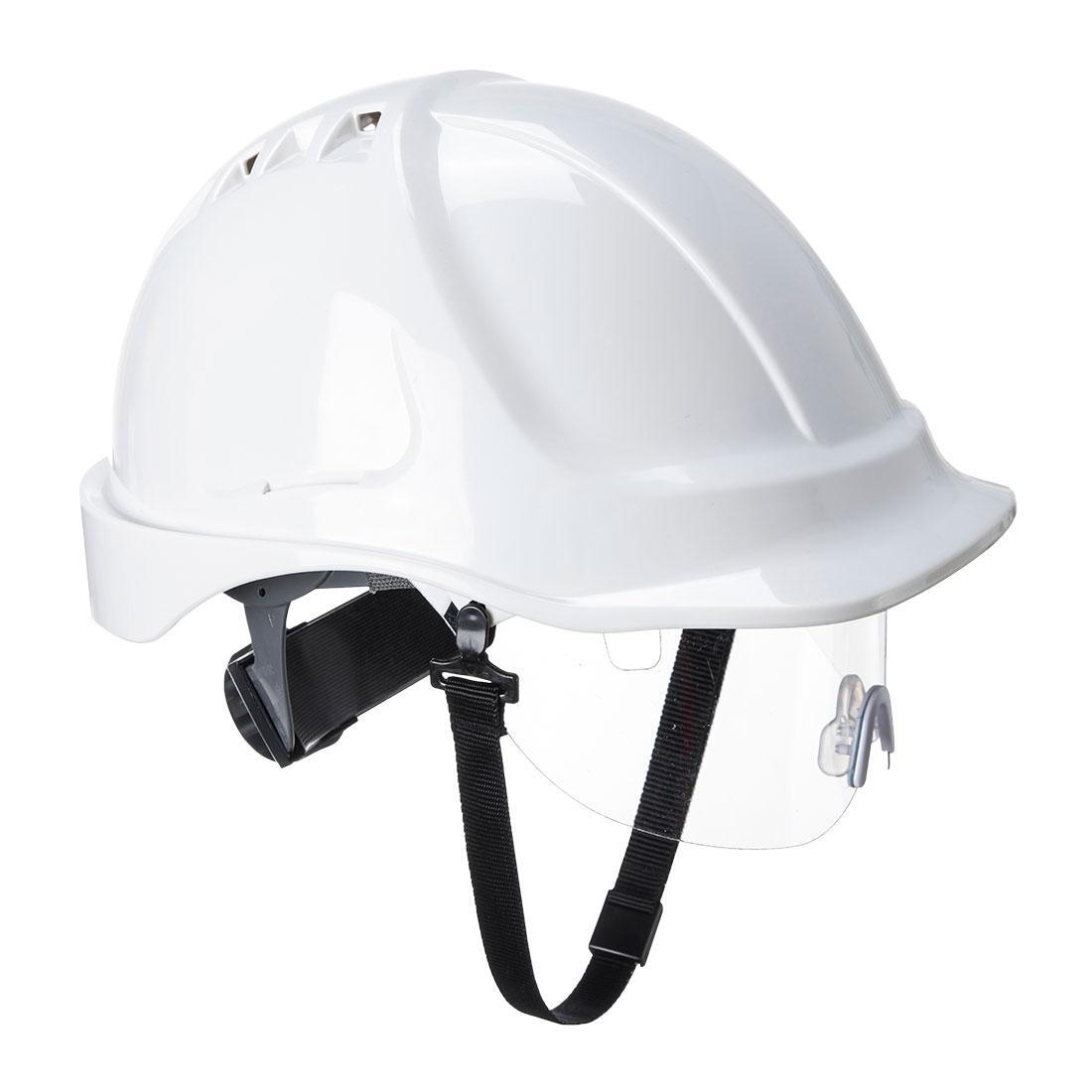 Conjunto de capacete de segurança unissexo para adultos endurance branco