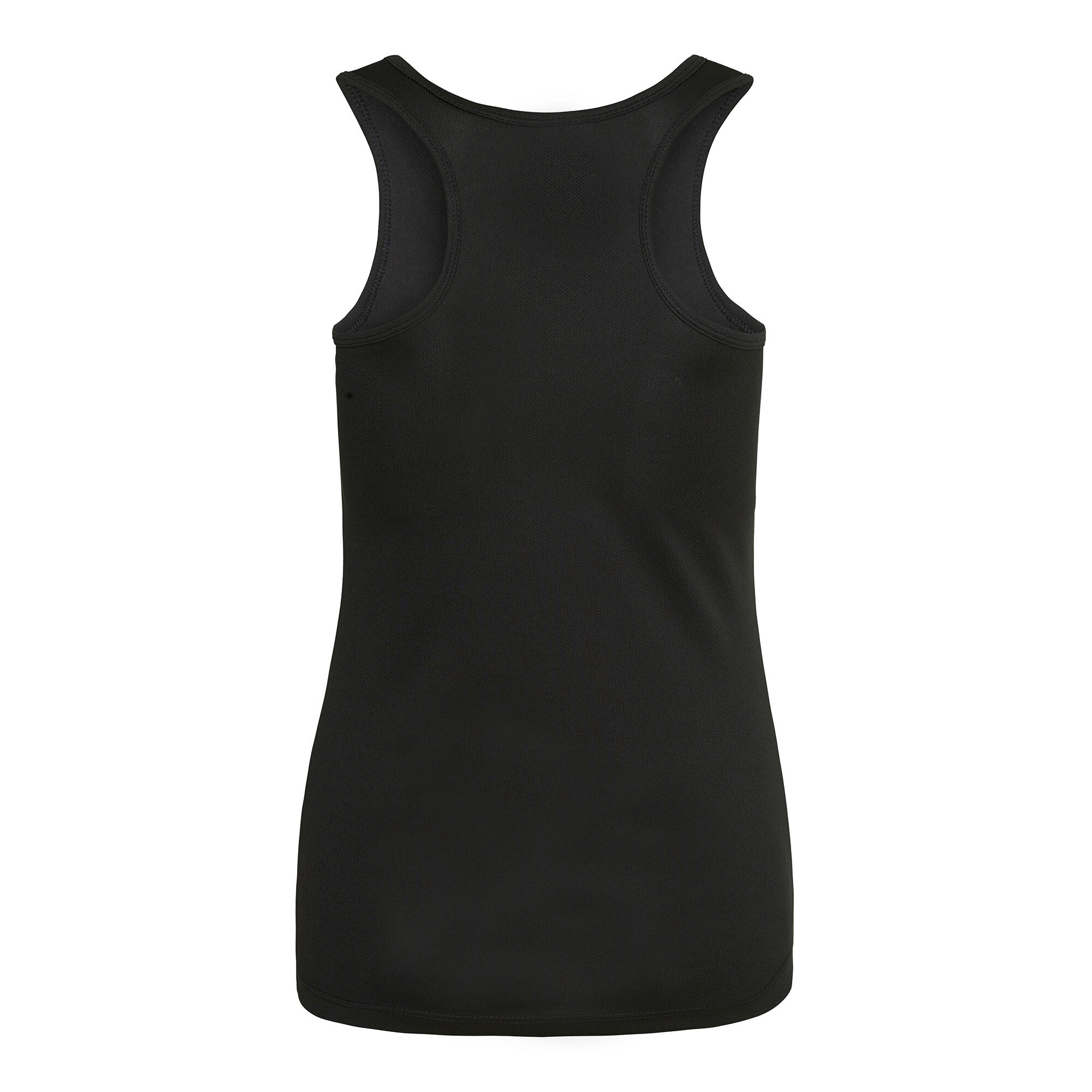 Just Cool Girlie Fit Sports Ladies Vest / Tank Top (Jet Black) 2/2