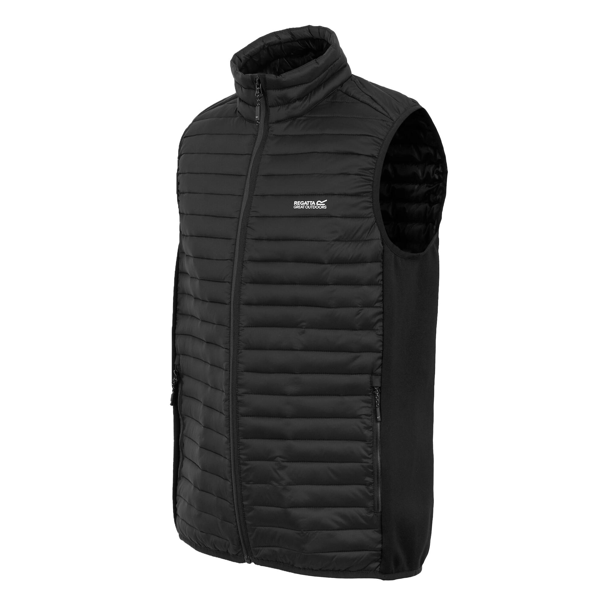 "Andreson Hybrid" Steppjacke für Herren Schwarz 3/4