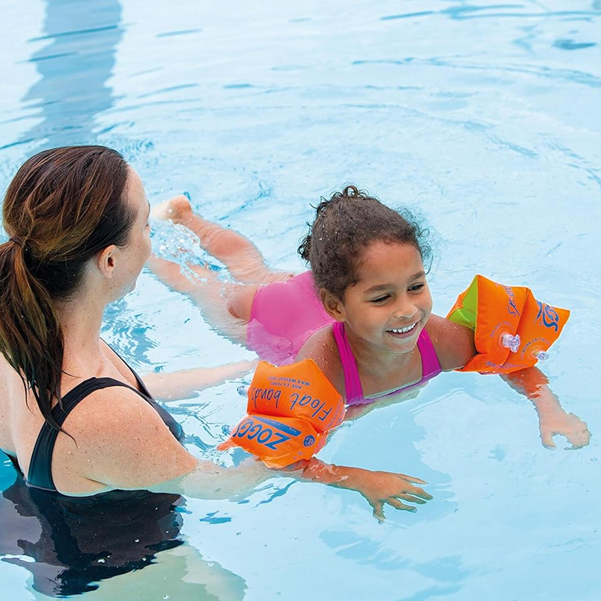 Baby Swimming Armbands (Orange/Green) 3/3