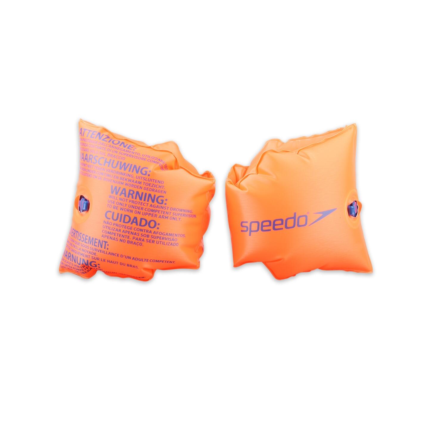 Childrens/Kids Swimming Armbands (Orange) 2/2