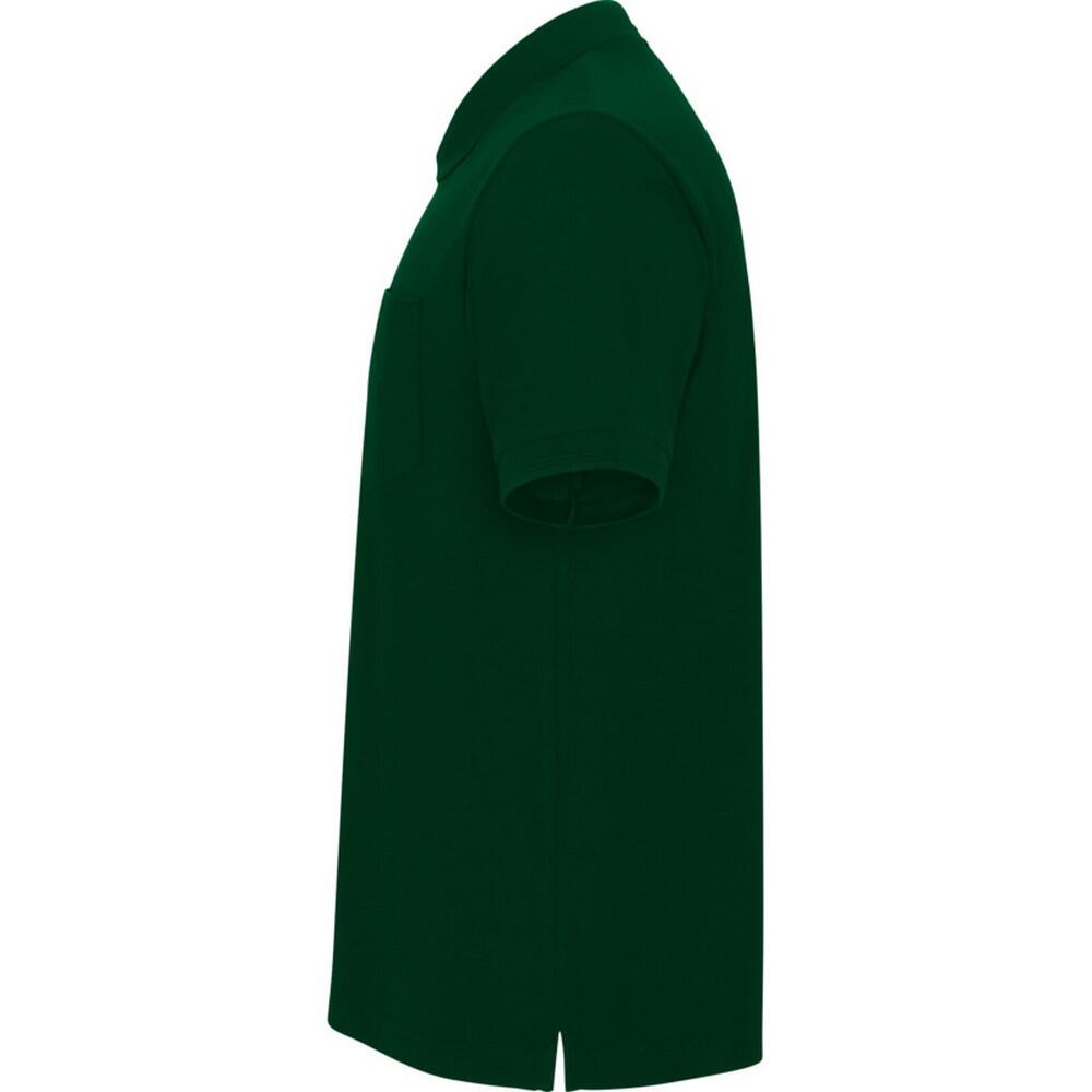 Polo Centauro Premium de manga curta unissexo para adultos (Verde Garrafa) 4/4