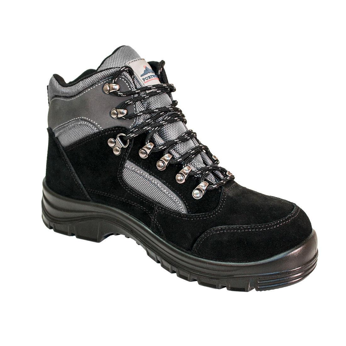 Mens Leather All Weather Hiking Boots (Black) 1/1