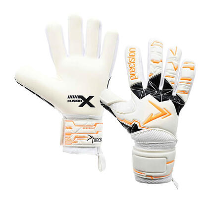 Gants De Gardien De But FUSION NEGATIVE Adulte (Blanc / Orange Fluo / Noir)
