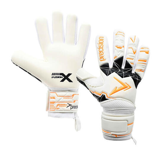Gants De Gardien De But FUSION NEGATIVE Adulte (Blanc / Orange Fluo / Noir)
