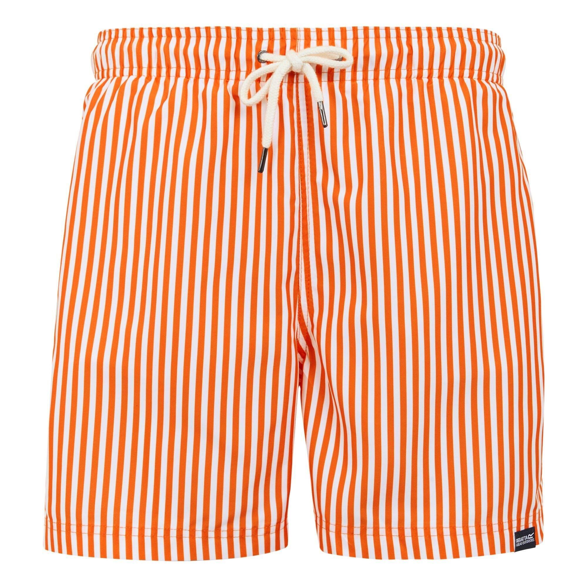 REGATTA Costume Da Bagno A Pantaloncino Strisce Uomo Regatta Loras Celosia Arancione