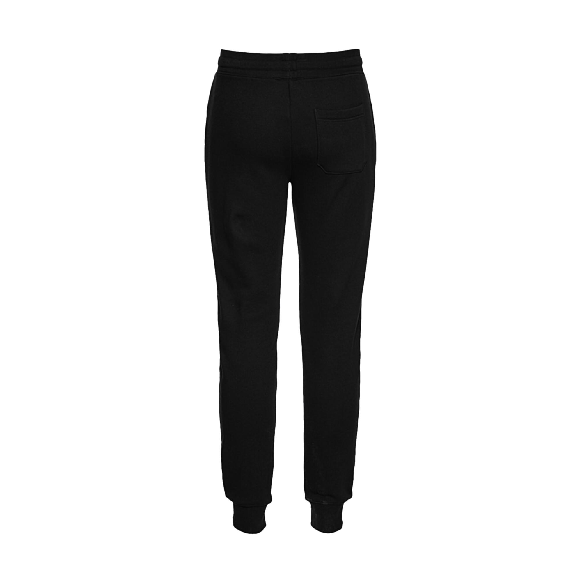 Unisex Adults Fitted Joggers (Black) 2/2