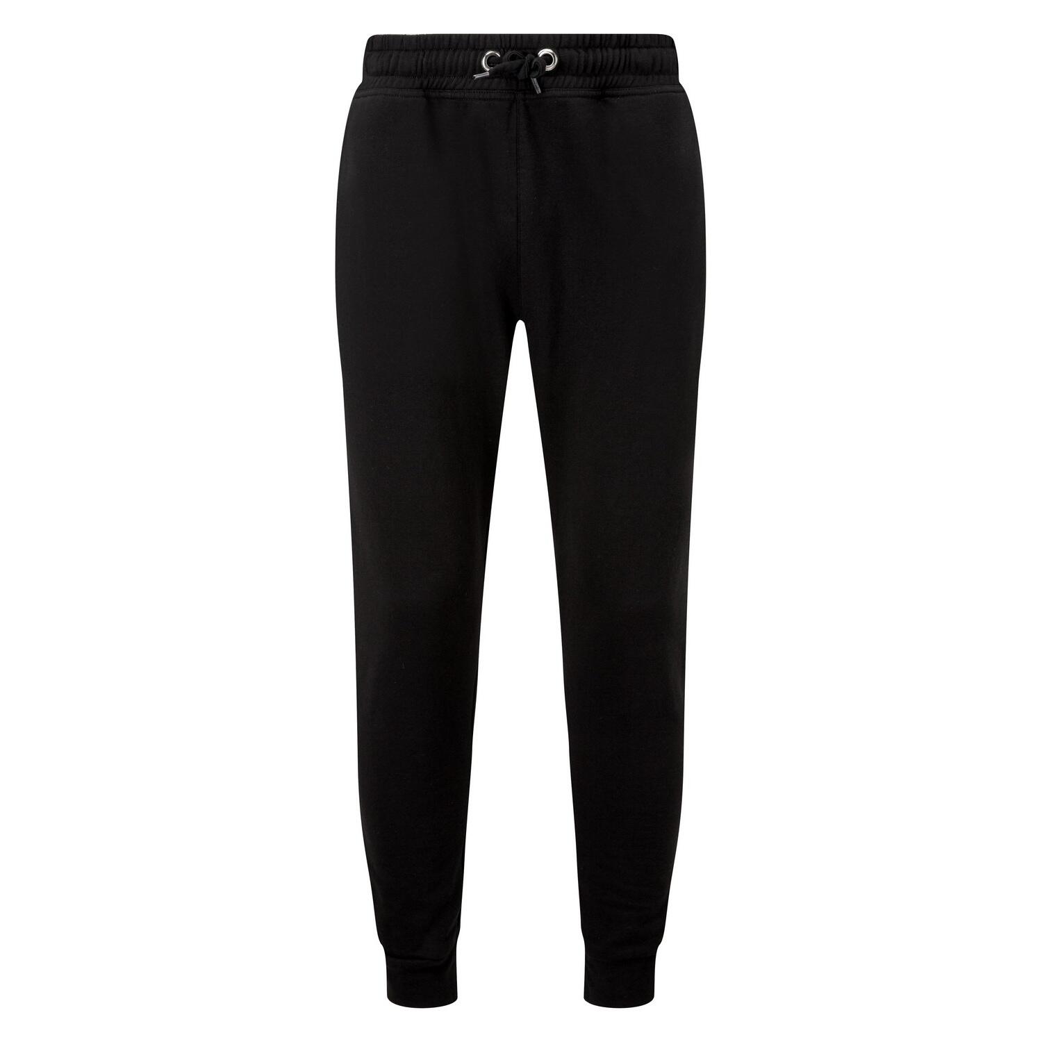 TRIDRI Unisex Adults Fitted Joggers (Black)