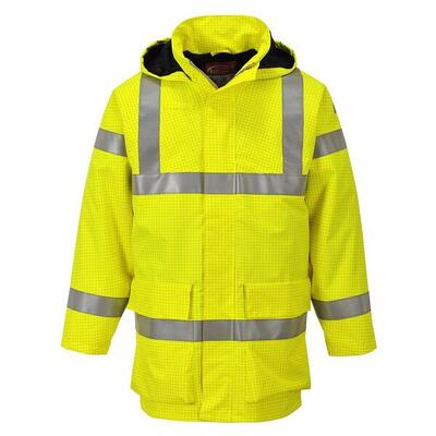 Heren multi lite bizflame regen hivis jacket (geel)