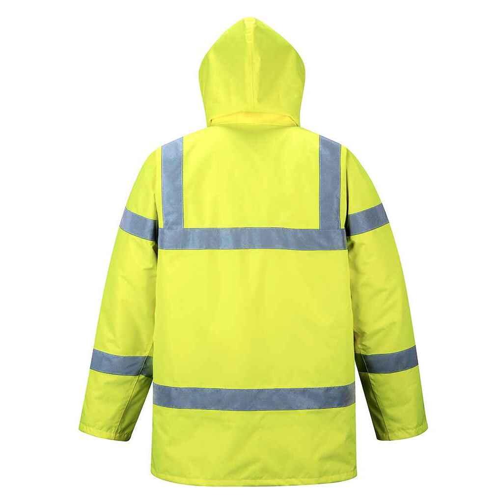 Unisex Adult HiVis Traffic Jacket (Yellow) 2/3