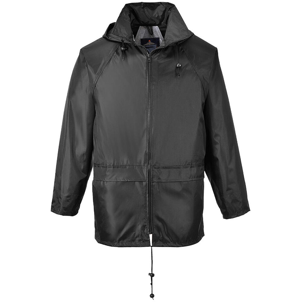 Mens Classic Rain Jacket (S440) (Black) 3/5