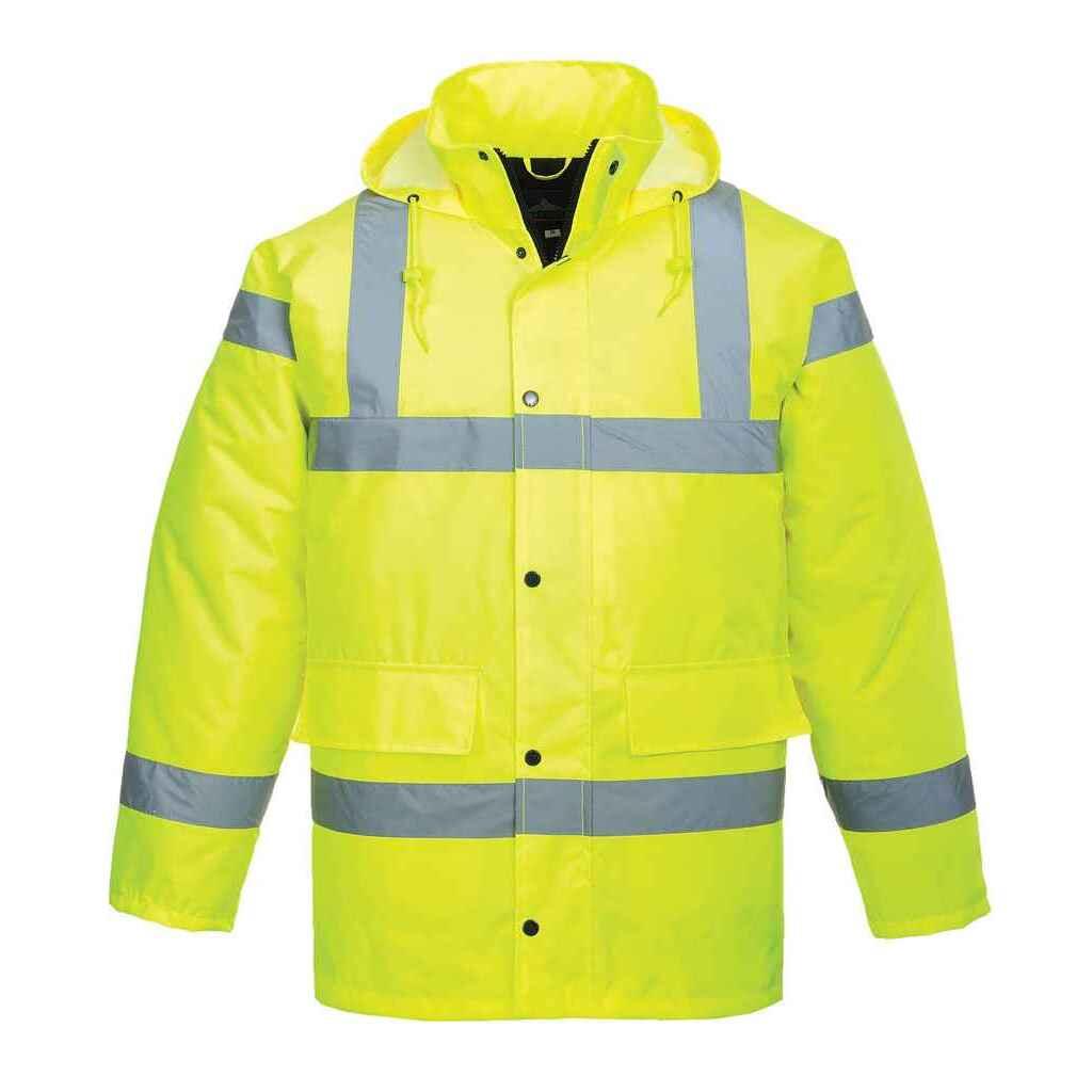 Unisex Adult HiVis Traffic Jacket (Yellow) 1/3