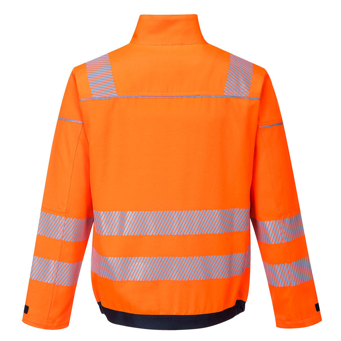 Mens PW3 HiVis Safety Work Jacket (Orange/Navy) 2/2