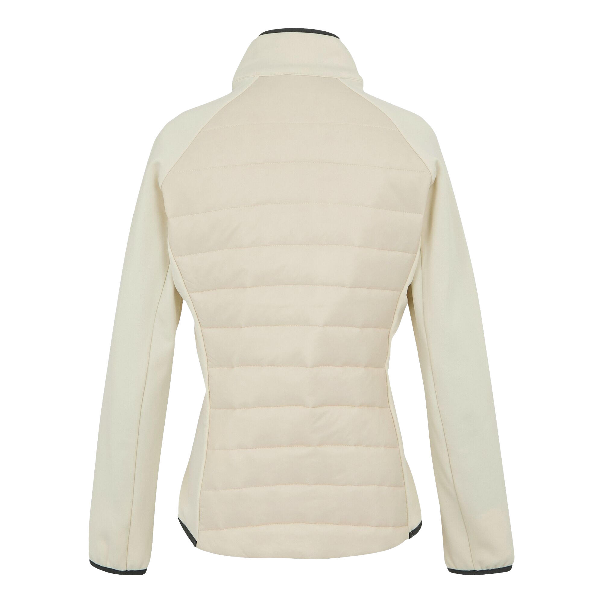Womens/Ladies Clumber V Hybrid Jacket (Light Vanilla/Seal Grey) 2/4