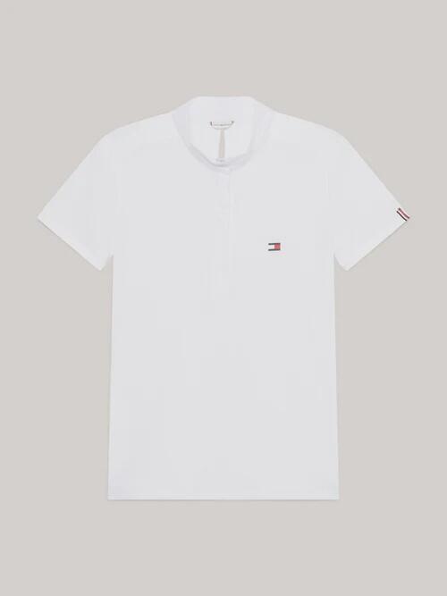 TOMMY HILFIGER EQUESTRIAN Tommy Hilfiger Equestrian Chelsea Cooling Short Sleeve Logo Show Shirt Wit