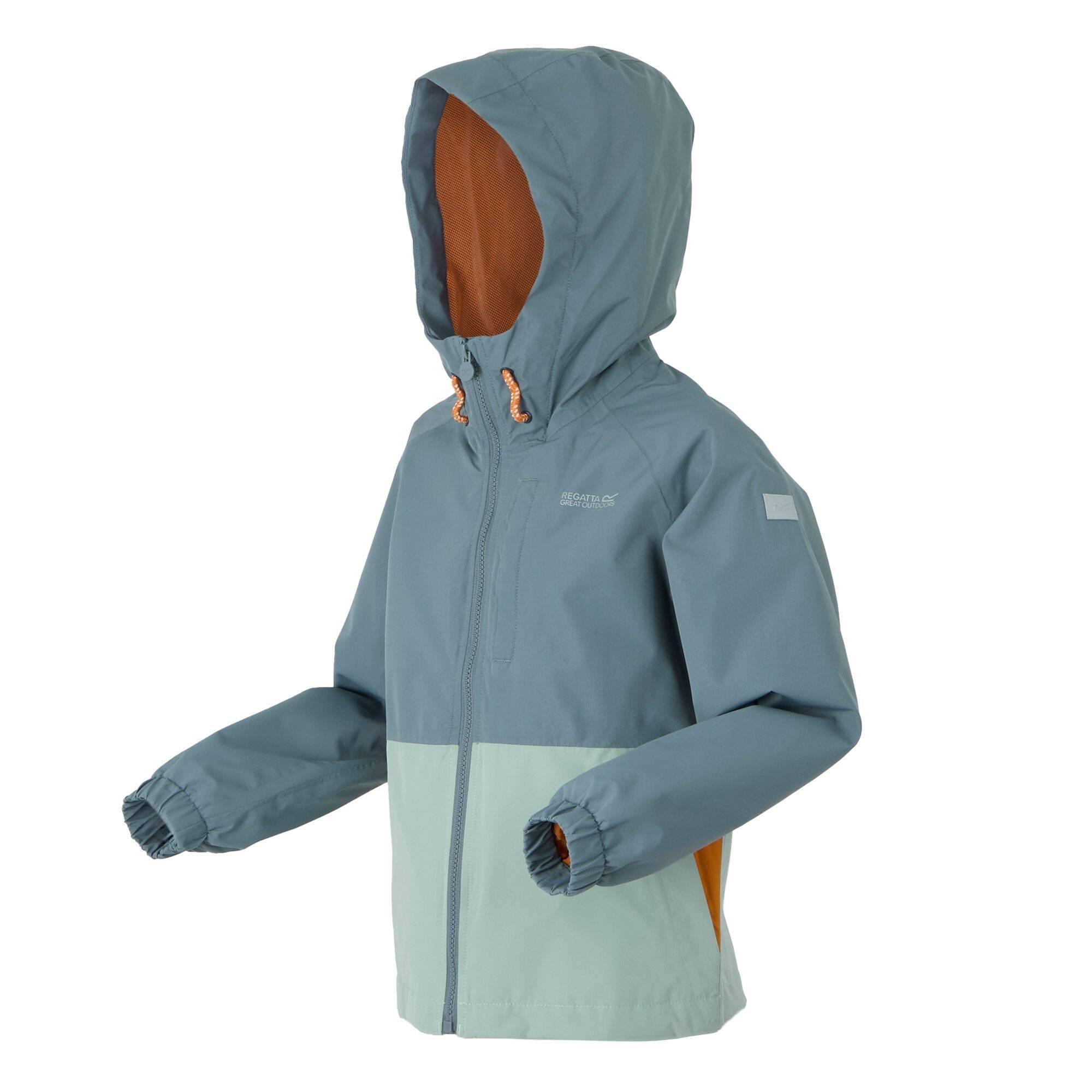 Childrens/Kids Hanleigh II Waterproof Jacket (Stormy Weather/Glacier/Fox) 3/4