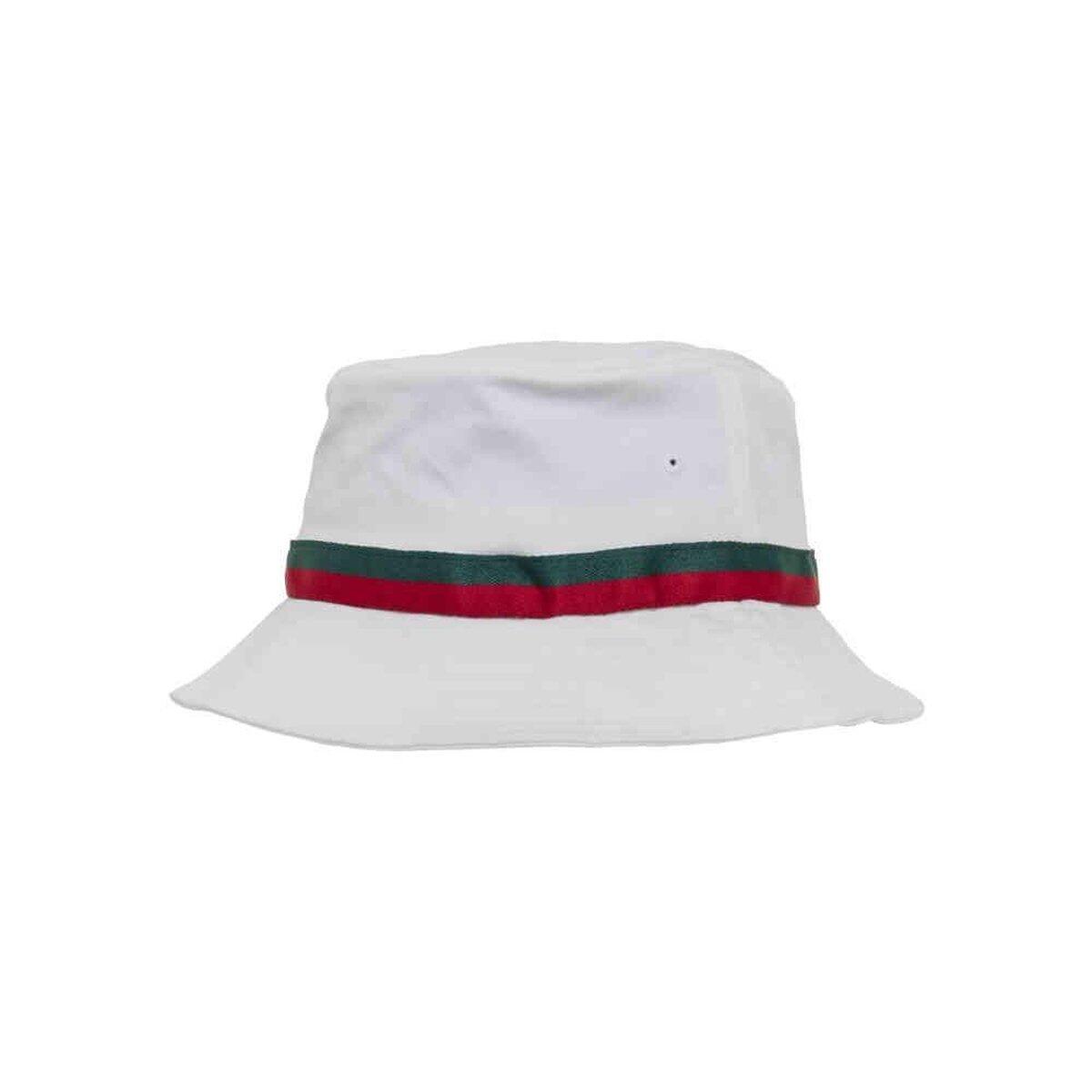 Chapéu de balde listrado (Branco/Vermelho Fogo/Verde) 2/2