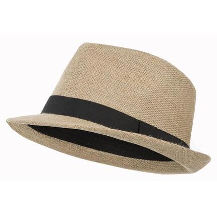 Chapeau FEDORA Adulte (Beige Pâle)
