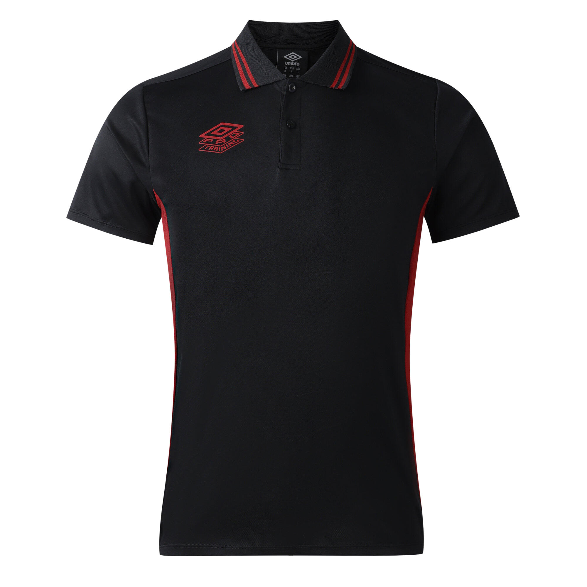 black / red