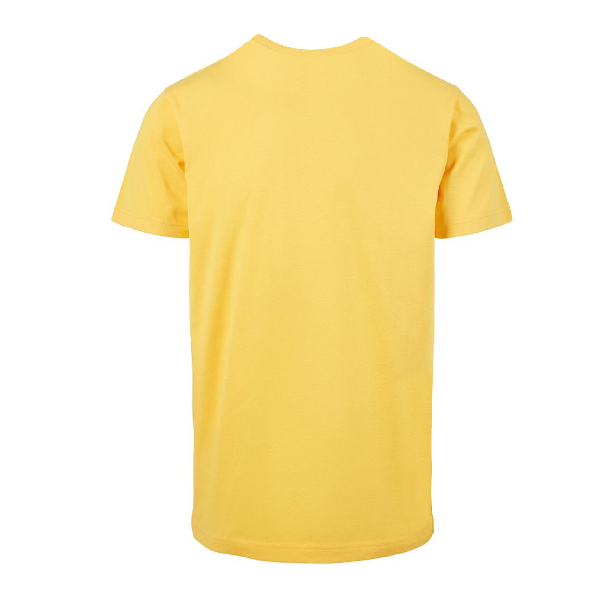 Mens TShirt Round Neck (Taxi Yellow) BUILD YOUR BRAND Decathlon