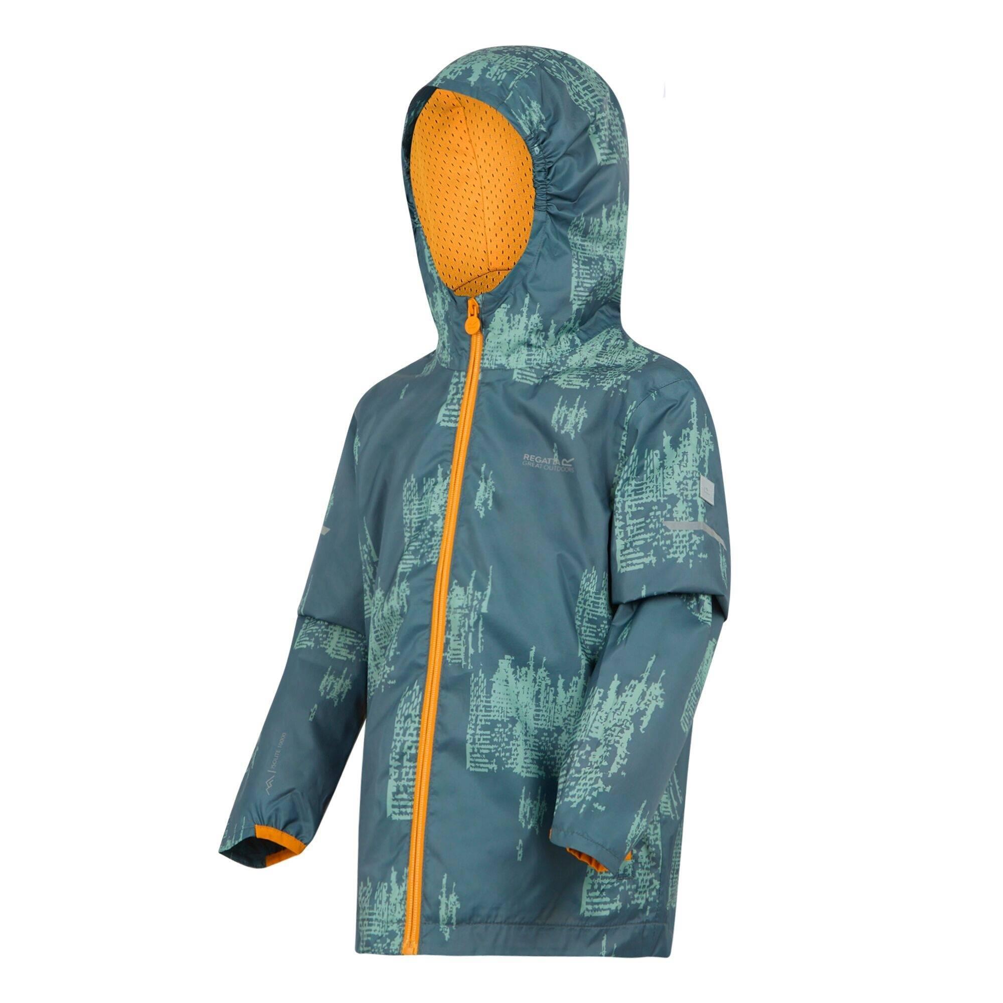 Veste Imperméable LEVER Enfant (Gris Orageux / Glacier / Jaune Orangé Vif) 3/5