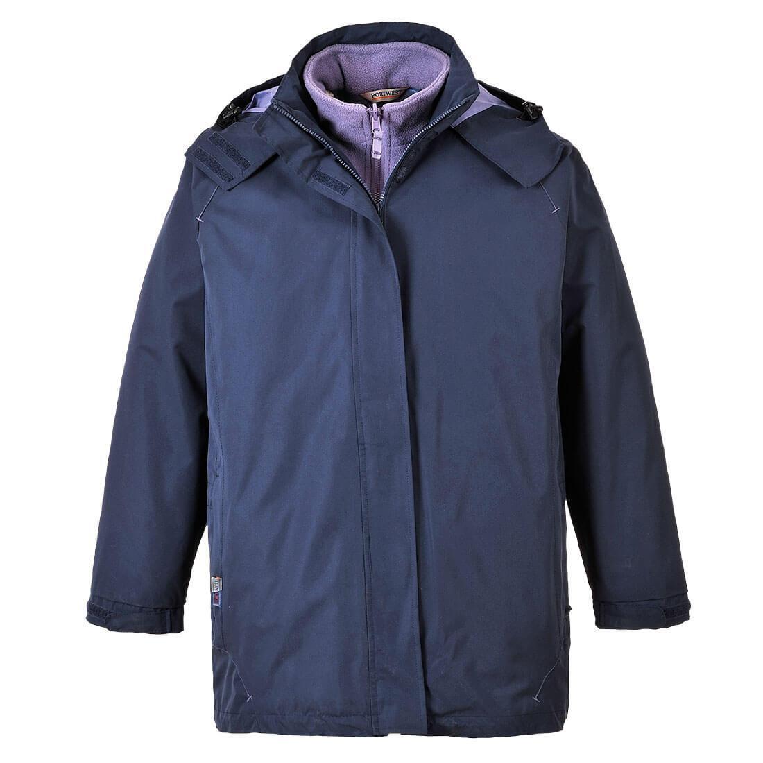 Womens/Ladies Elgin 3 in 1 Jacket (Navy) 1/1