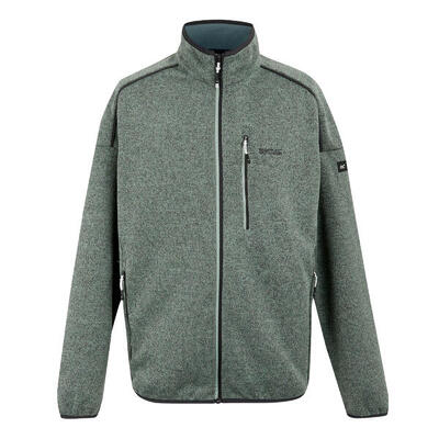 Heren kames full zip fleecejack (gletsjer/warm weer)
