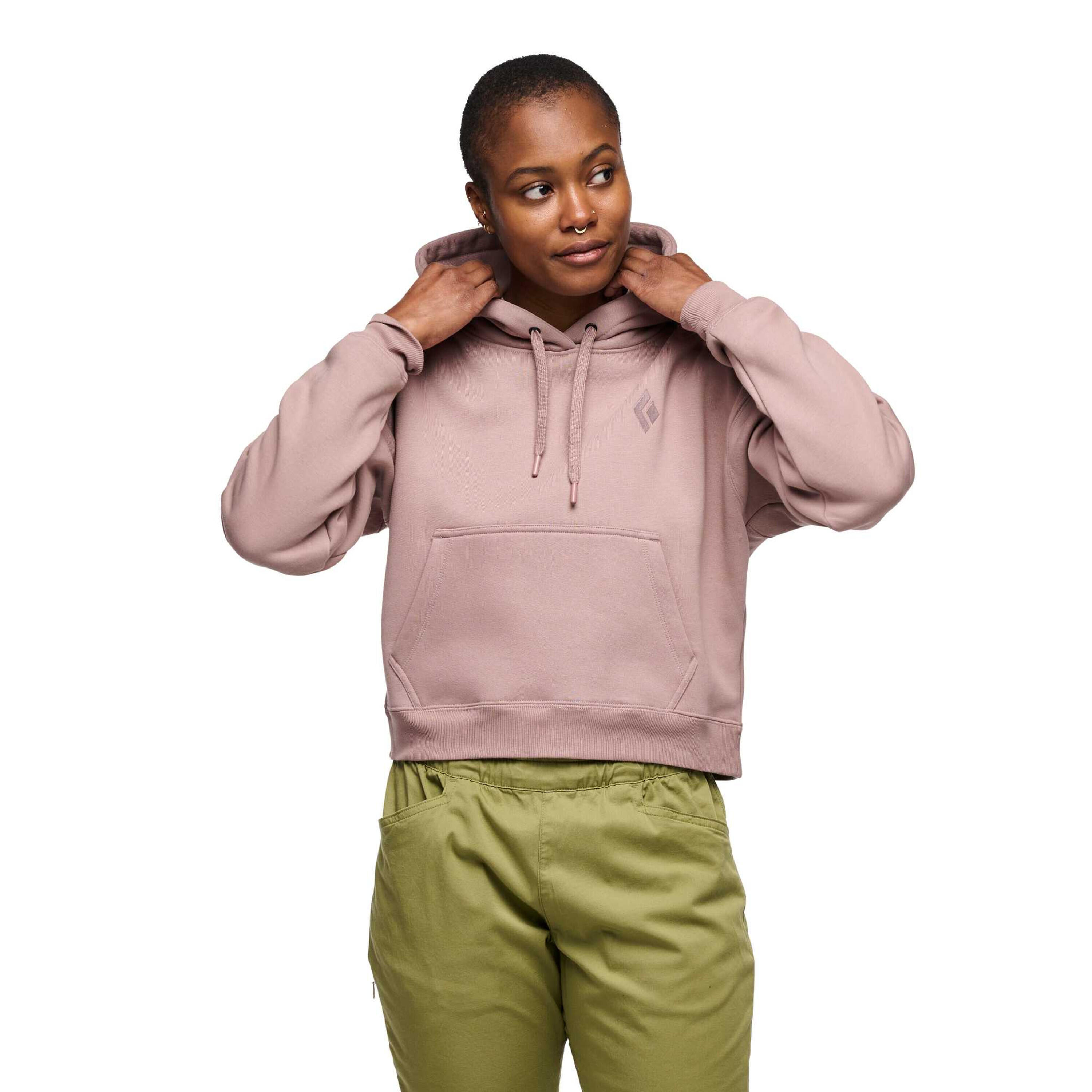 Sweatshirt à capuche femme Black Diamond Crop PO 2/4