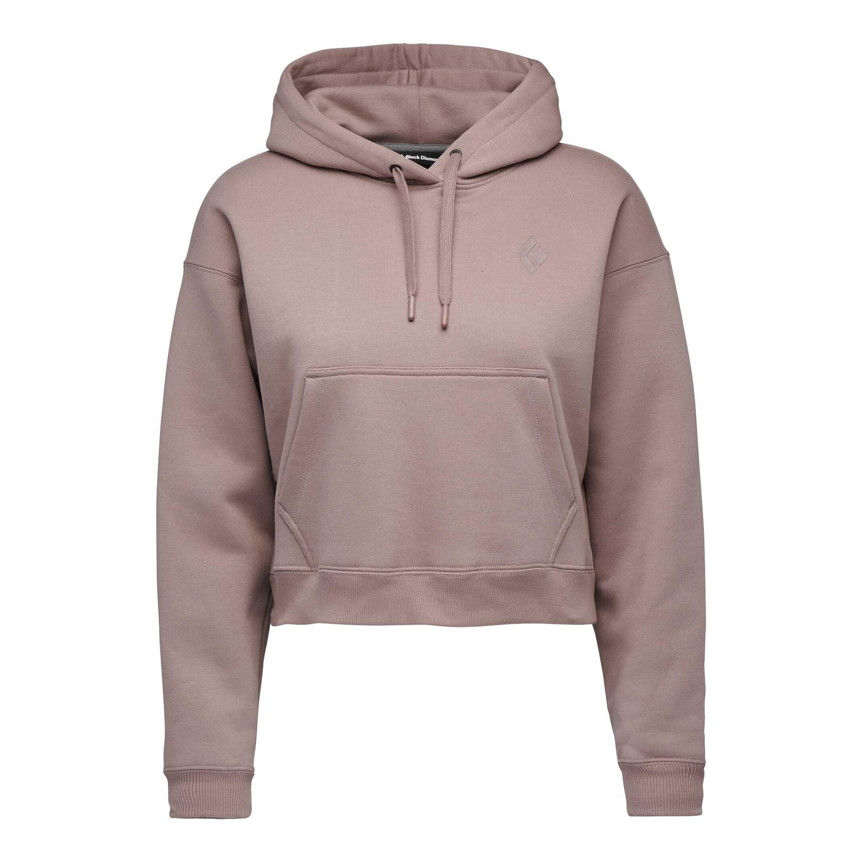 Sweatshirt à capuche femme Black Diamond Crop PO 1/4