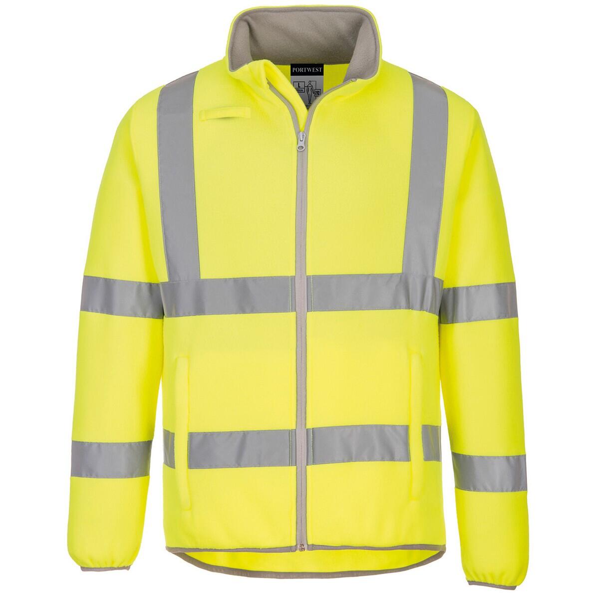 Unisex Adult Friendly Fleece Jacket (Yellow) 1/3