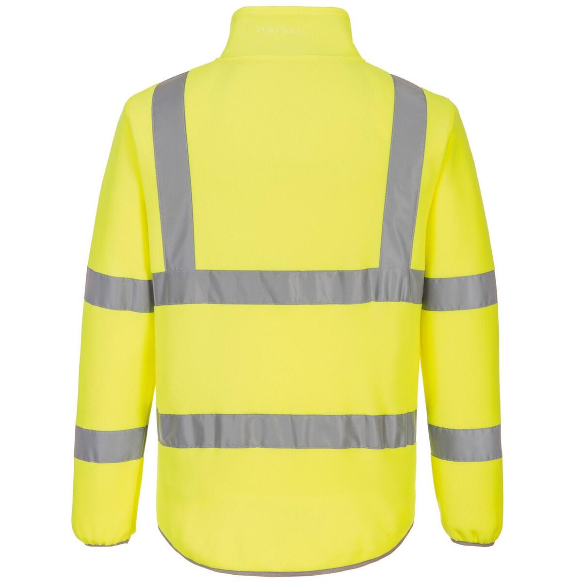 Unisex Adult Friendly Fleece Jacket (Yellow) 2/3