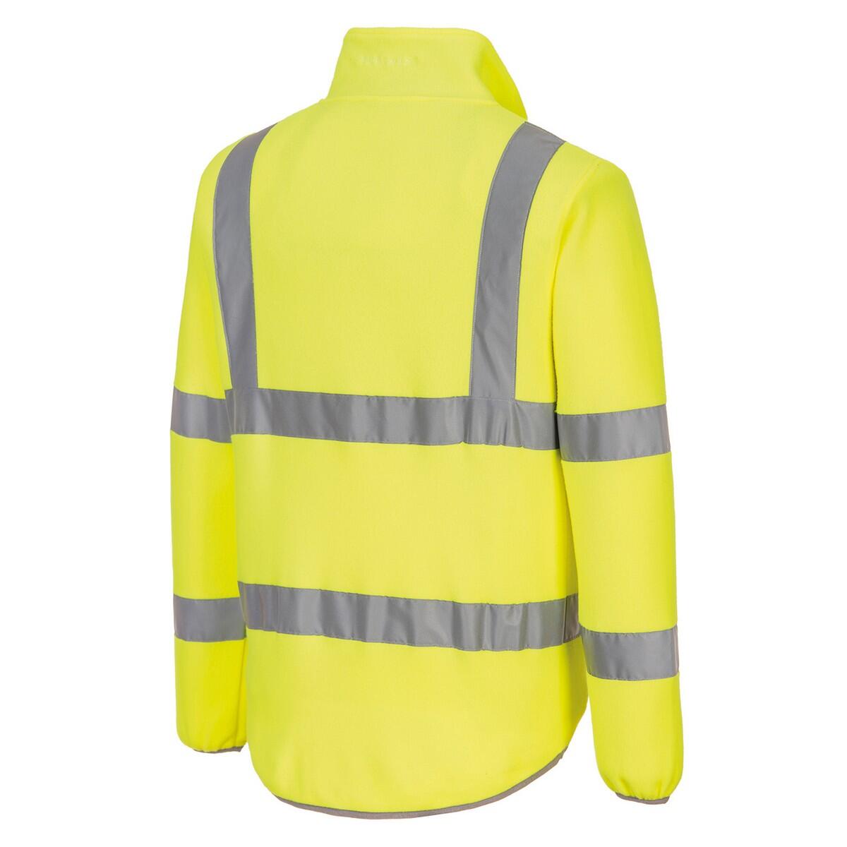 Unisex Adult Friendly Fleece Jacket (Yellow) 3/3