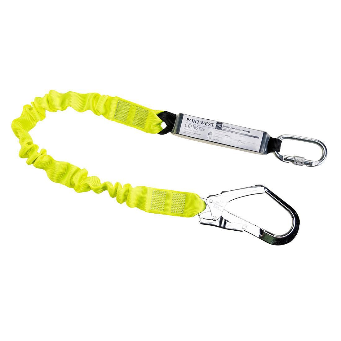PA65 Elasticated Shock Absorber Lanyard (Yellow) 1/1