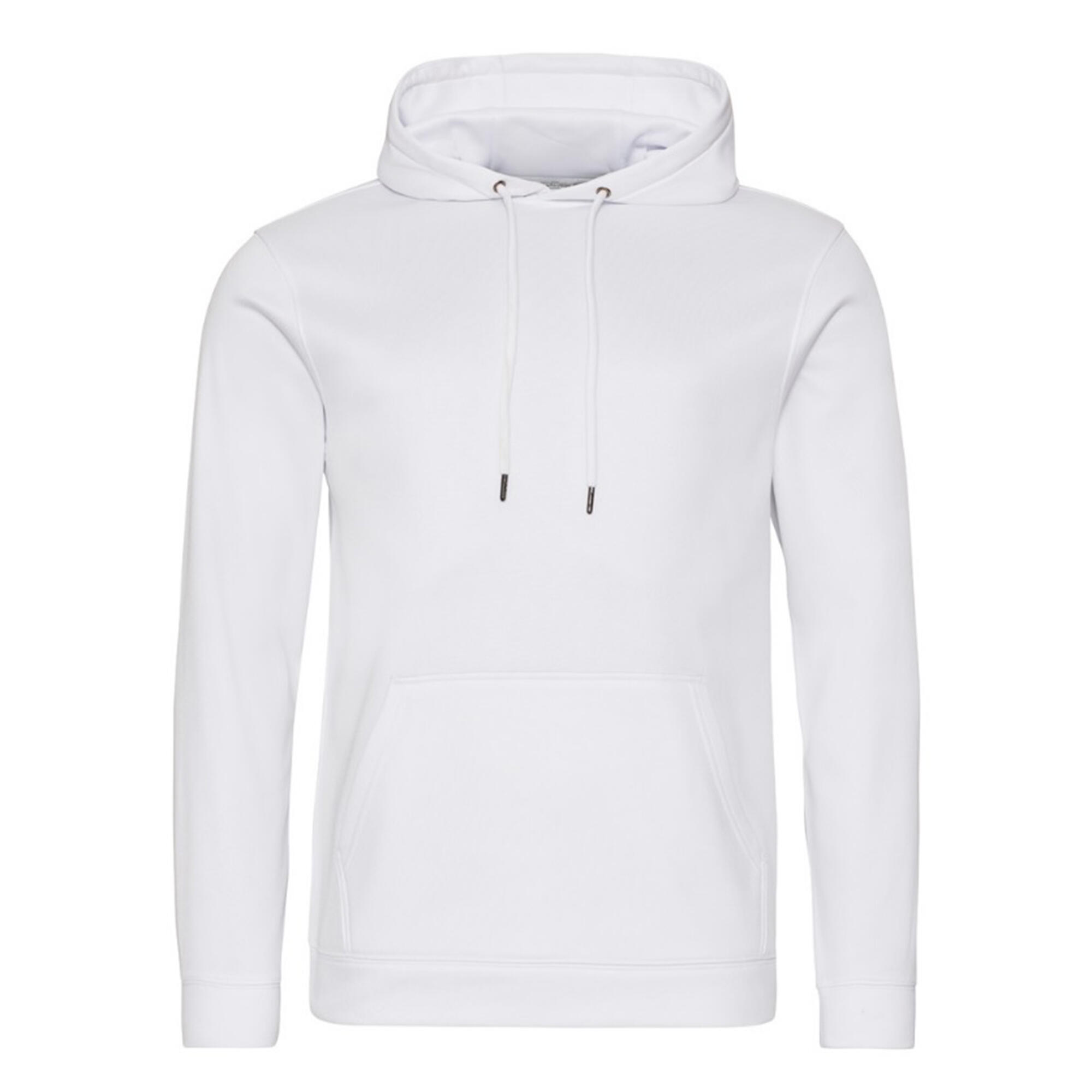 AWDIS Adults Unisex Polyester Sports Hoodie (Arctic White)