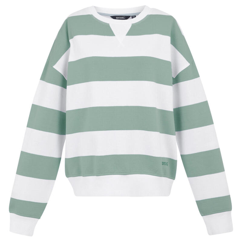 Damski Sweter Z Dekoltem W Szpic Avika II Stripe