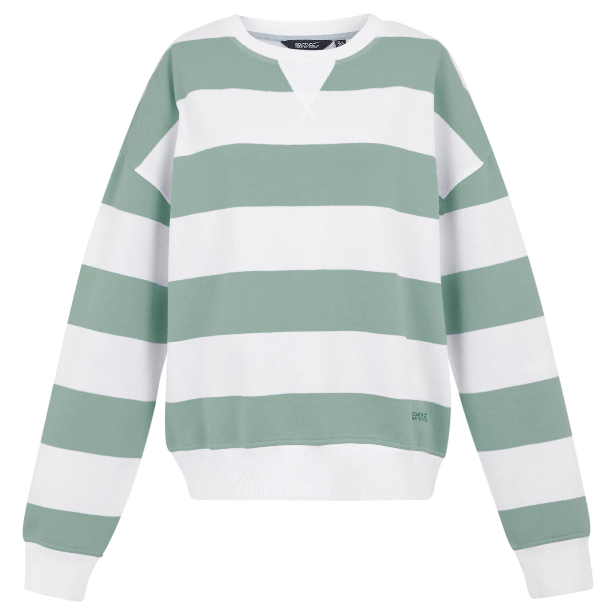 Damski Sweter Z Dekoltem W Szpic Avika II Stripe