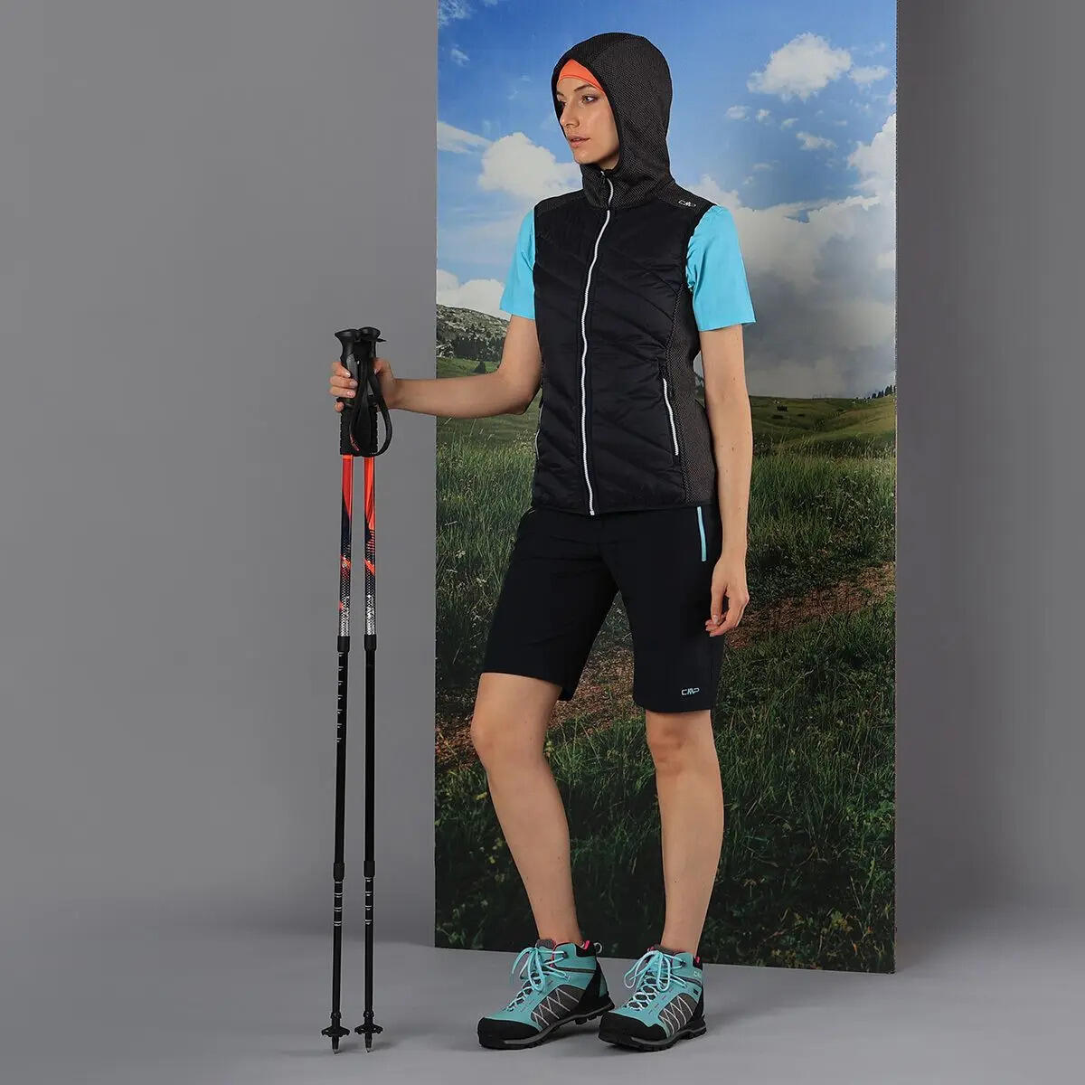 Gilet hybride à capuche femme CMP 4/5