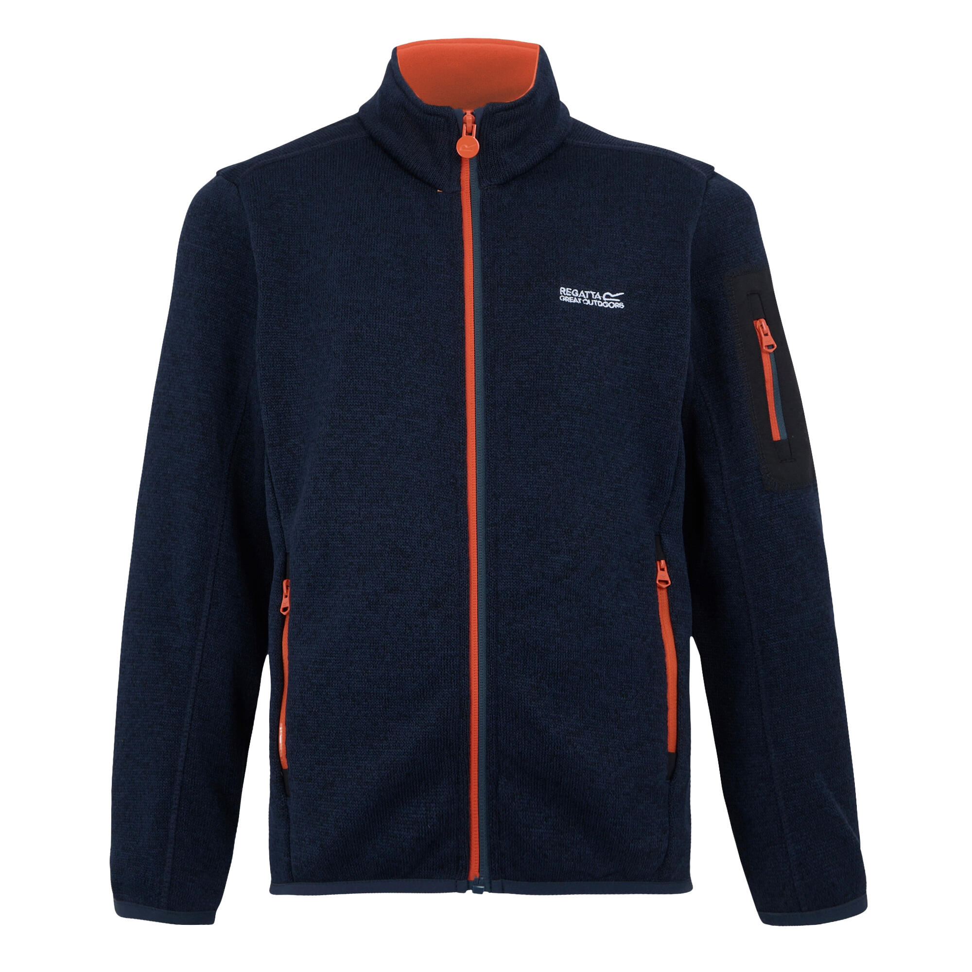 Regatta - Veste Polaire Newhill Enfant (bleu Nuit / Orange Sanguine) - Sweat-shirt - Bleu - Decathlon