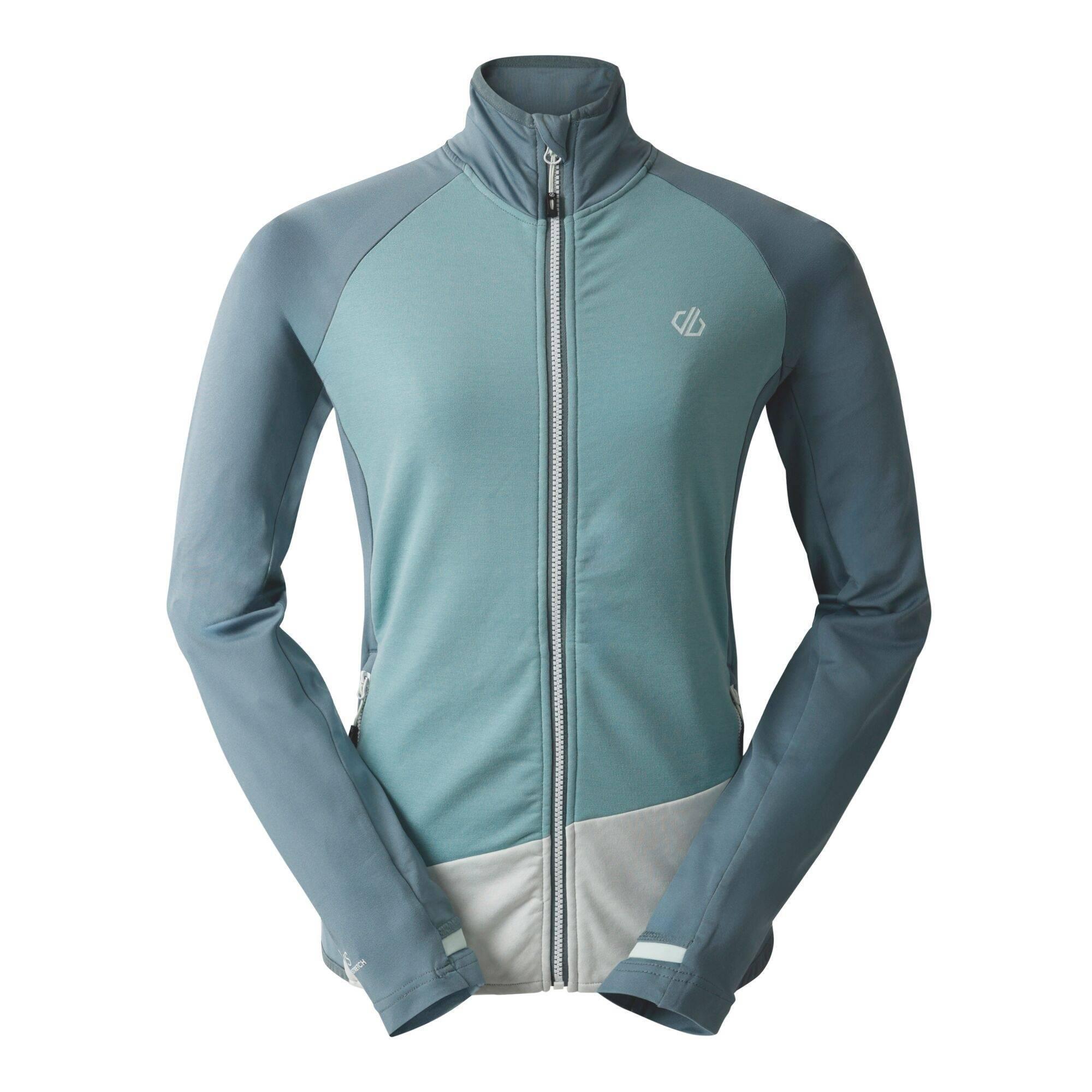 DARE 2B Womens/Ladies Emerging Core Stretch Midlayer (Element Grey/Aquifer/Chalk Blue)
