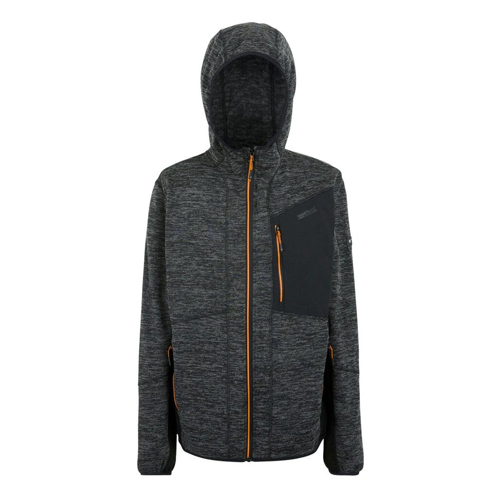 Mens Alven Full Zip Fleece Jacket (Ash Marl/Black/Fox)